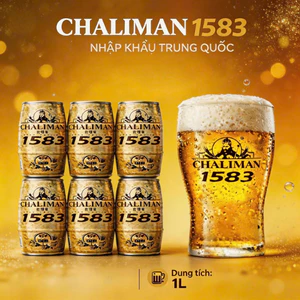 CHALIMAN 1583 - Đồ Uống Lúa Mạch Lên Men Lon Lớn 1L – Đồ Uống Nhập Khẩu Vị Lúa Mạch Đậm Vị sẵn hàng giao nhanh