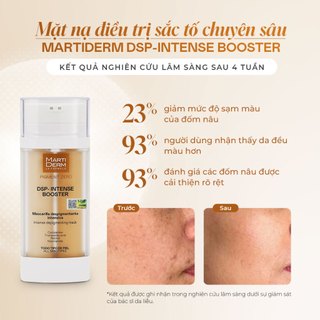 Mặt nạ sáng da, mờ thâm nám chuyên biệt chứa Cysteamin MartiDerm DSP-Intensive Booster