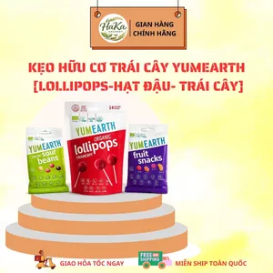 Kẹo Hữu Cơ Trái Cây Yumearth [Lollipops-Hạt đậu- Trái Cây]