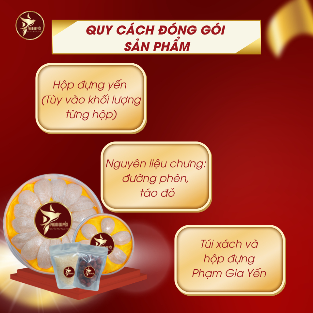 Tổ Yến Rút Lông Định Hinh Xuất Khẩu Nguyên Chất 100% - Yến Sào Phạm Gia