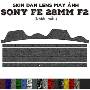 Skin dán Lens Sony FE 28mm f2 (Nhiều mẫu) | Decal Film 3M dán bảo vệ ống kính máy ảnh 28 mm