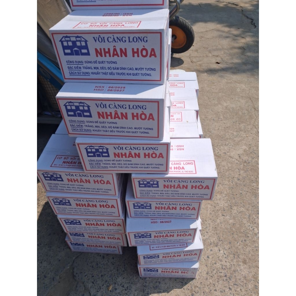 Vôi quét tường càng long pha sẵn thùng 2kg
