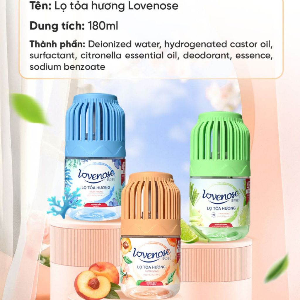 LỌ TOẢ HƯƠNG BIỂN , NHO,ĐÀO ,HOA HỒNG để trong phòng ngủ , nhà vệ sinh đều được