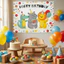 Phông Nền Happy Birthday Bằng Vải – Background Trang Trí Sinh Nhật Cho Bé Phong Cách Hàn Quốc Cute