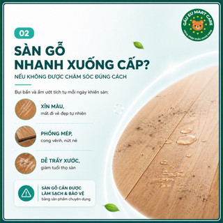 Nước lau sàn Denkmit Đức 1L – Dưỡng sàn gỗ Parkett & Laminat/Vinyl, sạch bóng, chống phồng, khô nhanh