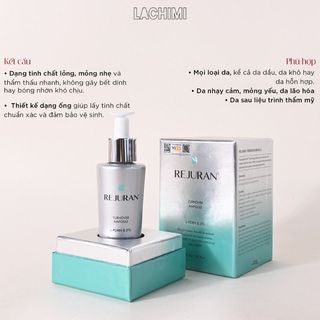 [CÔNG TY] Serum Rejuran Turnover Ampoule Phục Hồi Và tái tạo da sinh học DOT™ c-PDRN 0.5% Lachimi 30ML