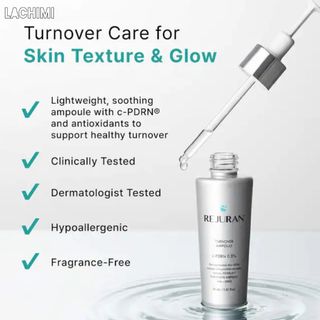 [CÔNG TY] Serum Rejuran Turnover Ampoule Phục Hồi Và tái tạo da sinh học DOT™ c-PDRN 0.5% Lachimi 30ML
