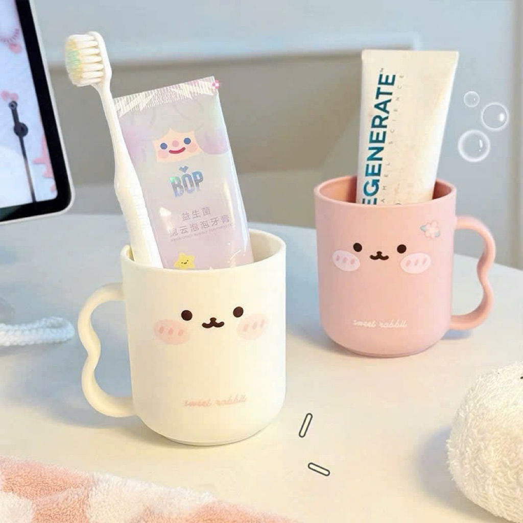 Cốc đựng bàn chải đánh răng du lịch hình GẤU dễ thương