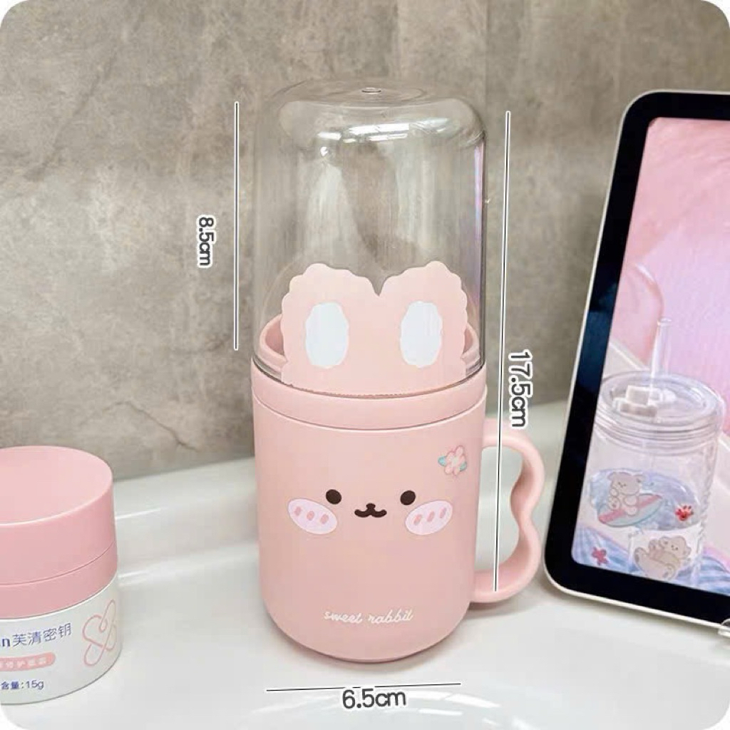 Cốc đựng bàn chải đánh răng du lịch hình GẤU dễ thương