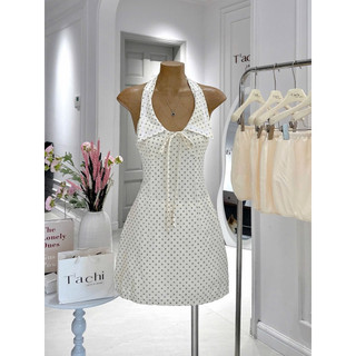 SEP House - Đầm hoa nhí cổ yếm V bẻ sát nách chiết eo ôm body tôn dáng, nữ tính, trendy - Ảnh thật fix