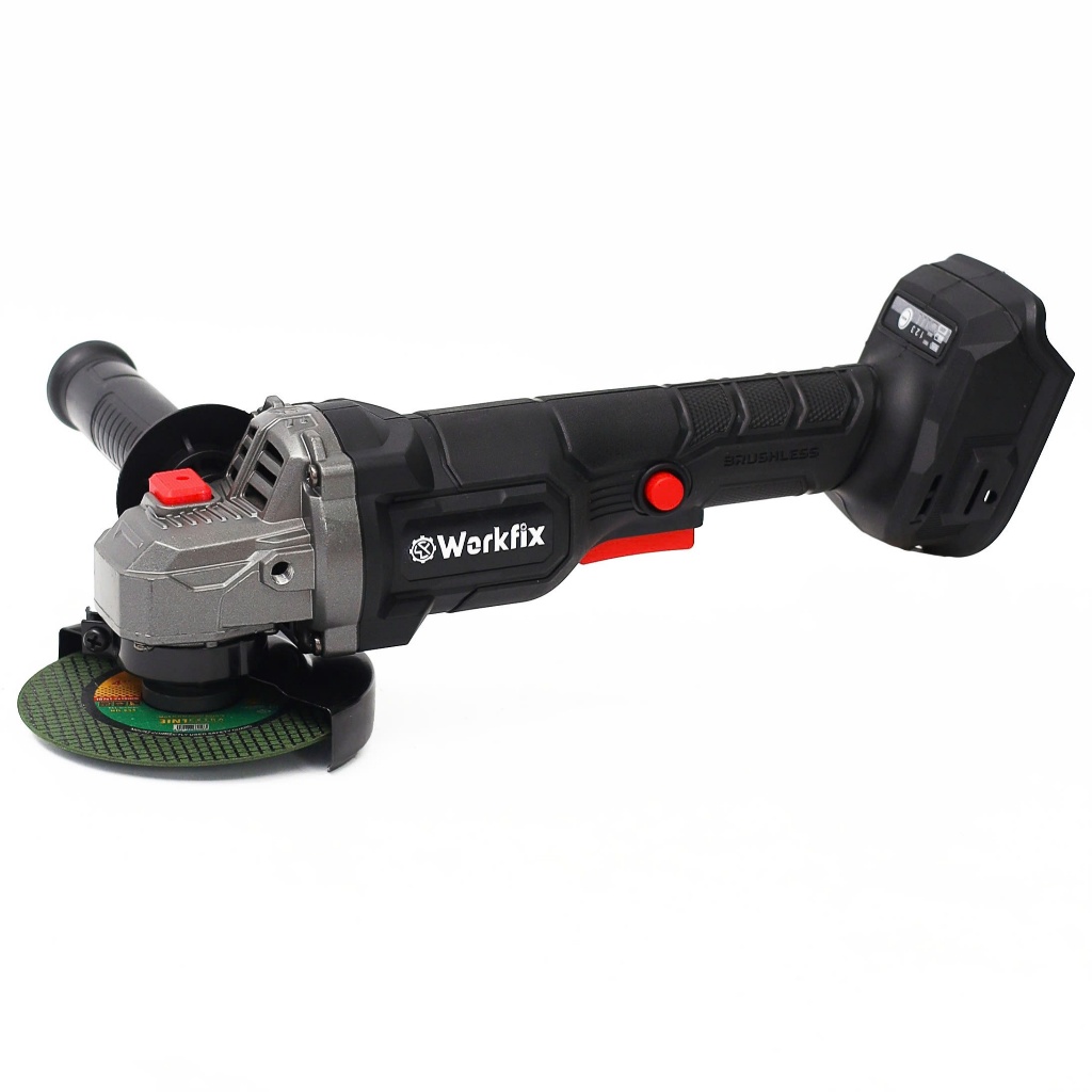 Thân máy cắt mài góc dùng pin WORKFIX WF-AG7900CP, 3 Tốc độ - Chống sốc đá - Chống khởi động lại
