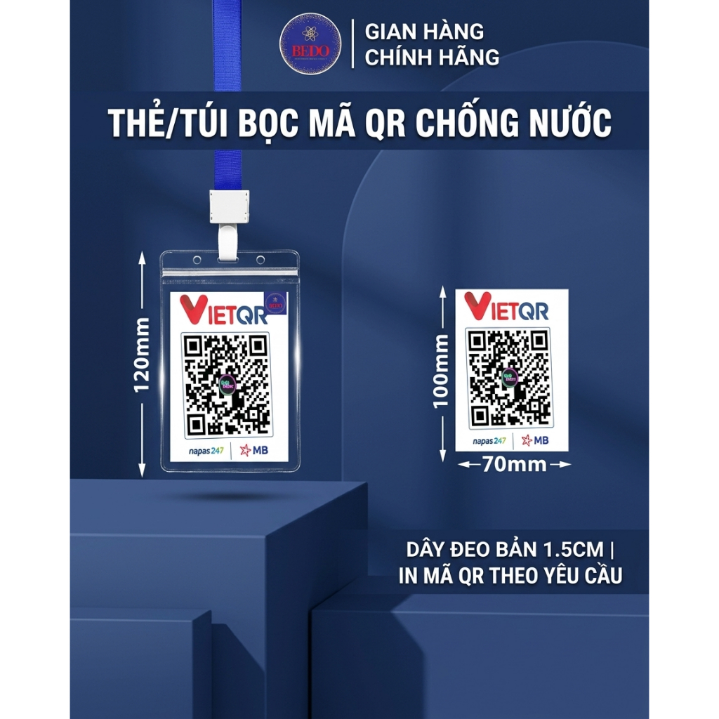 Dây Đeo Thẻ Học Sinh BEDO Vải Cao Cấp Nhiều Màu Đeo Thẻ Sinh Viên Thẻ Tên Bền Chắc Giá Tốt