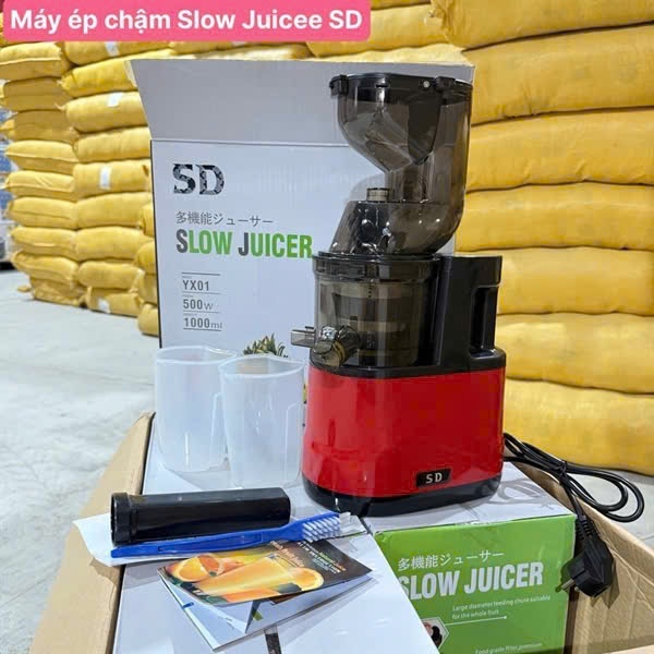 Máy Ép Chậm Ép SD JUICER Ép Nguyên Quả, Máy Ép Hoa Quả, Rau Củ Ép Kiệt Bã Dễ Dàng, Đa Năng.Bảo hành 24 tháng.