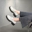 IKUNAK Giày nữ đi chơi dạo phố xinh xắn đính đá sáng Mary Jane 3cm nhẹ thoải mái