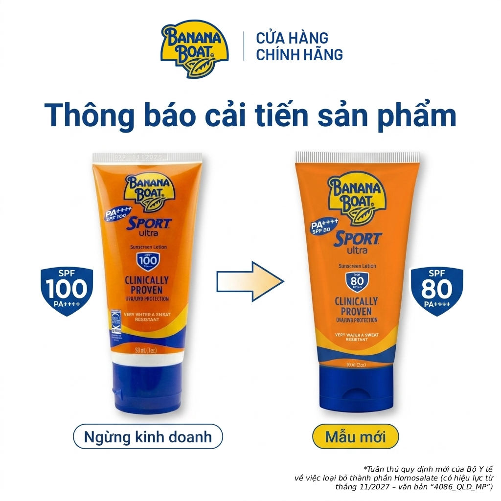 Kem Chống Nắng Thể Thao Banana Boat Sport Ultra - SPF80/90ML