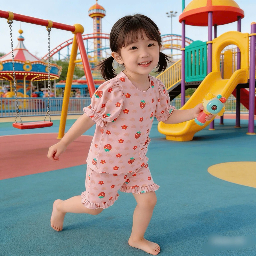 [Sale] Set Bộ Bé Gái Cotton Hzm Cộc Tay/Dài Tay 2-7 Tuổi, Đồ Bộ Trẻ Em Vải Xuất Dư Mềm Mát C6269 C6029