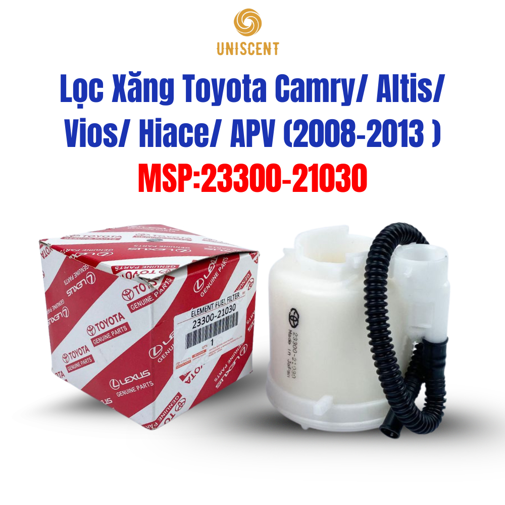 Lọc Xăng Toyota Vios/ Camry/ Yaris/ Altis/ Hiace/ APV (08-13)(2330021030, 233000F010, )