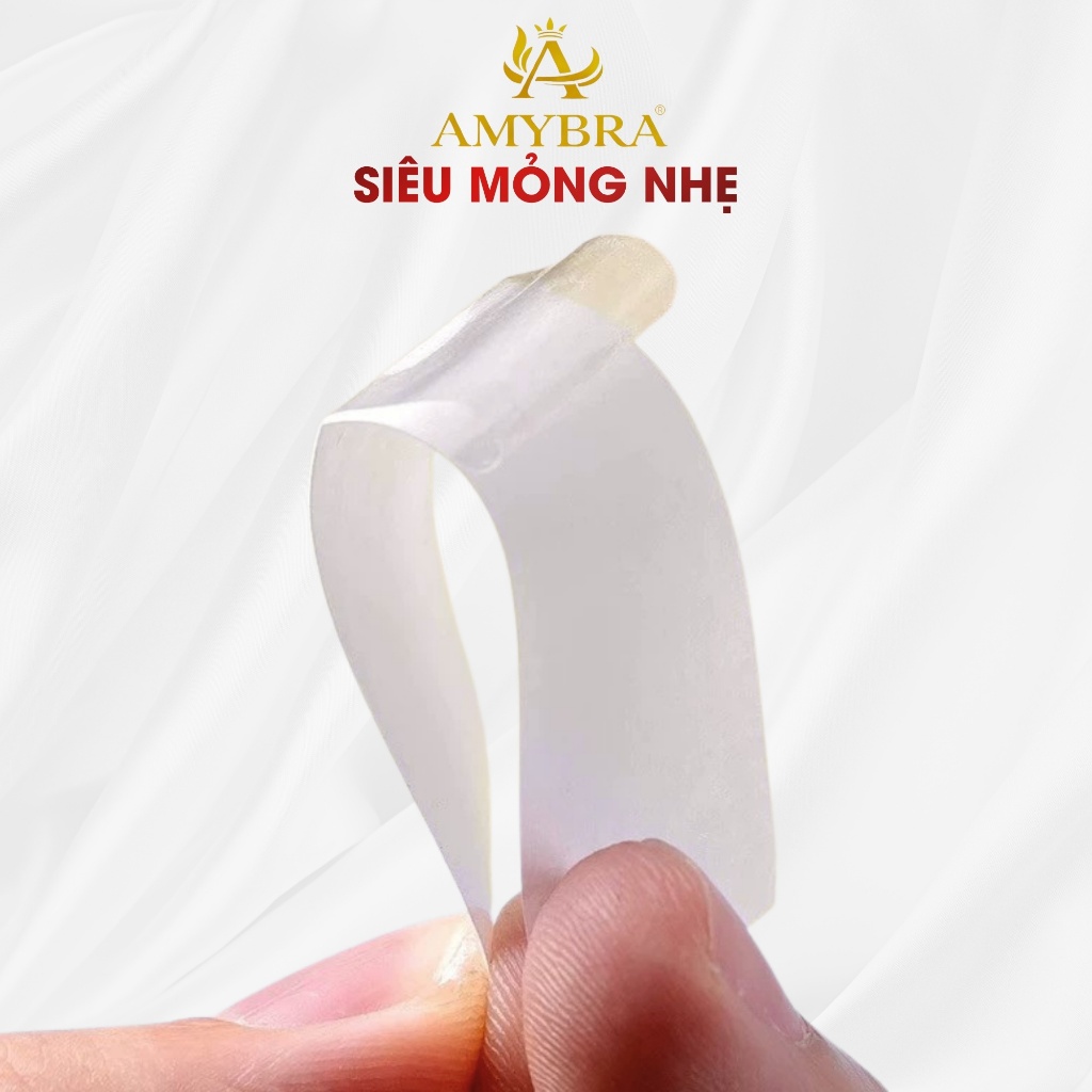 Miếng Dán Cố Định Quần Áo Trong Suốt – Băng Dính Áo 2 Mặt Chống Hở Túi 36 Miếng AMYBRA D3001