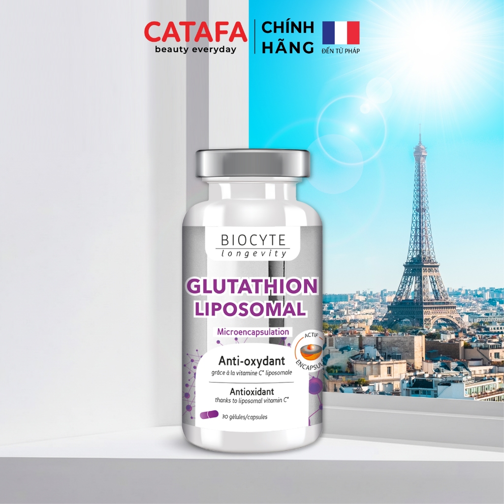 biocyte glutathion ✨ GLUTATHION LIPOSOMAL – BIOCYTE 💎 بشرة نقية وإشراقة طبيعية من الداخل! 🔬  Glutathion Liposomal ✔️ مضاد أكسدة قوي ✔️ يساعد على تفتيح البشرة وتوحيد  اللون ✔️ يحارب الشيخوخة والتعب ✔️ امتصاص main image 0