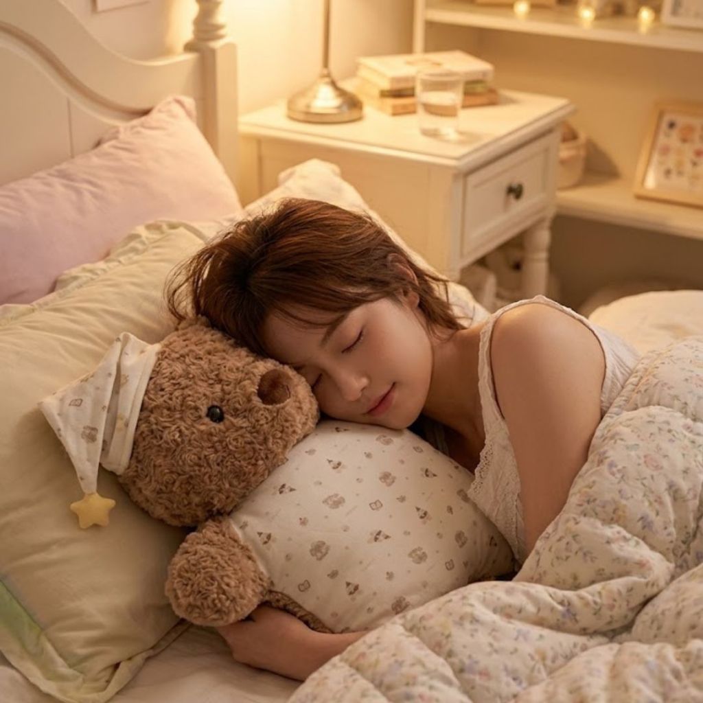 Gối Ôm Gấu Bông Hình Teddy Lông Xù Mềm Mại, Gối Tựa Lưng Văn Phòng Gấu Bông Vải Đàn Hổi,Thoáng Khí