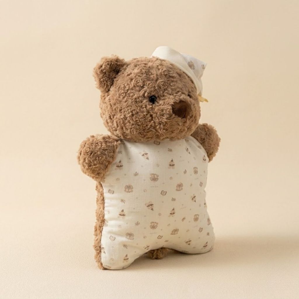 Gấu Bông Gối Ôm Teddy Lông Xù Mềm Mại Dễ Thương, Gối Tựa Lưng Văn Phòng Gấu Bông Vải Đàn Hồi Thoáng Khí, Babisu