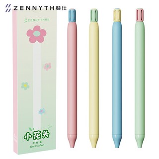 Bút Bi Gel Pastel Zennyth - Bút Hoa – Thiết Kế Tối Giản, Mực Đen Nét Mịn, Viết Êm Tay