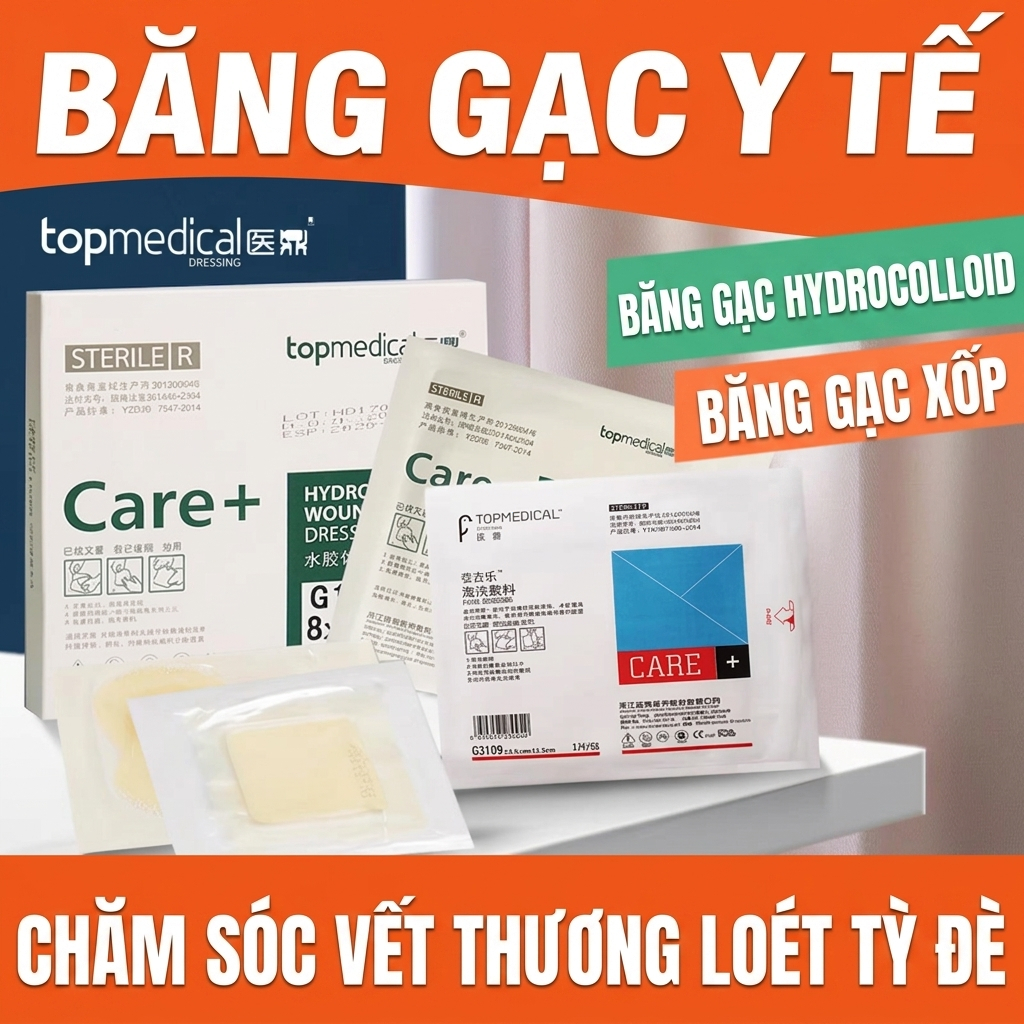 Băng Xốp Silicone Foam MaiWieel Vết Thương Thấm Hút Dịch Siêu Mạnh Chống Thấm Nước Ngăn Nhiễm Khuẩn