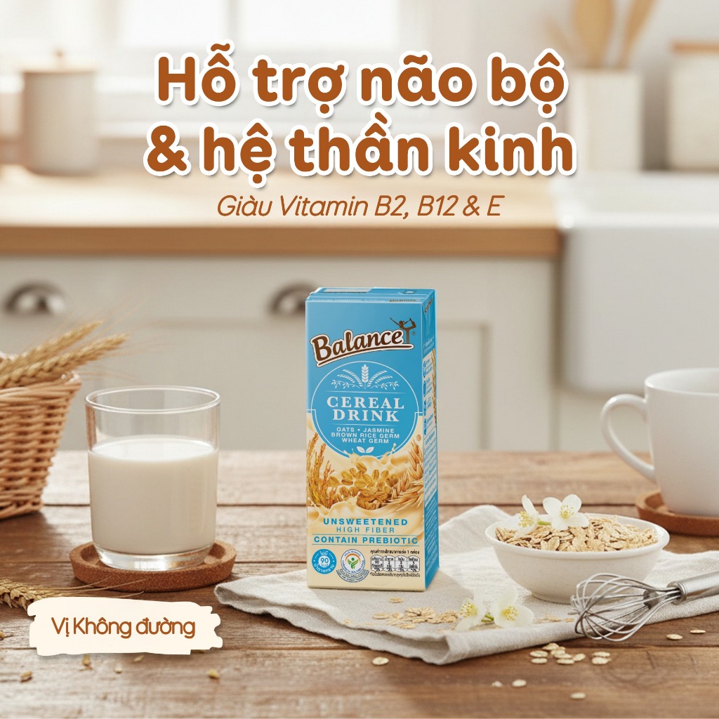 1 LỐC (3 HỘP) - Sữa Ngũ Cốc Hữu Cơ 4Care Balance 180ml.
