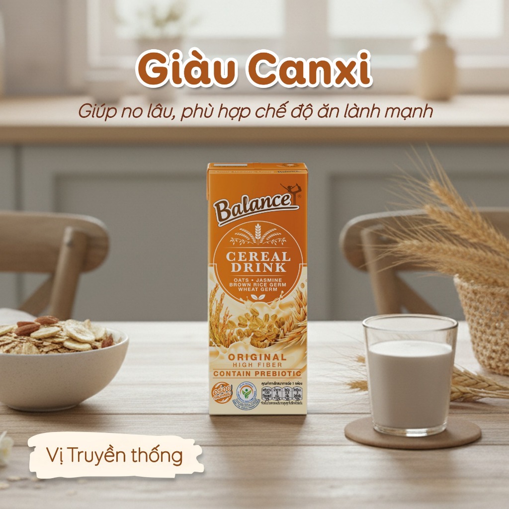 1 LỐC (3 HỘP) - Sữa Ngũ Cốc Hữu Cơ 4Care Balance 180ml.