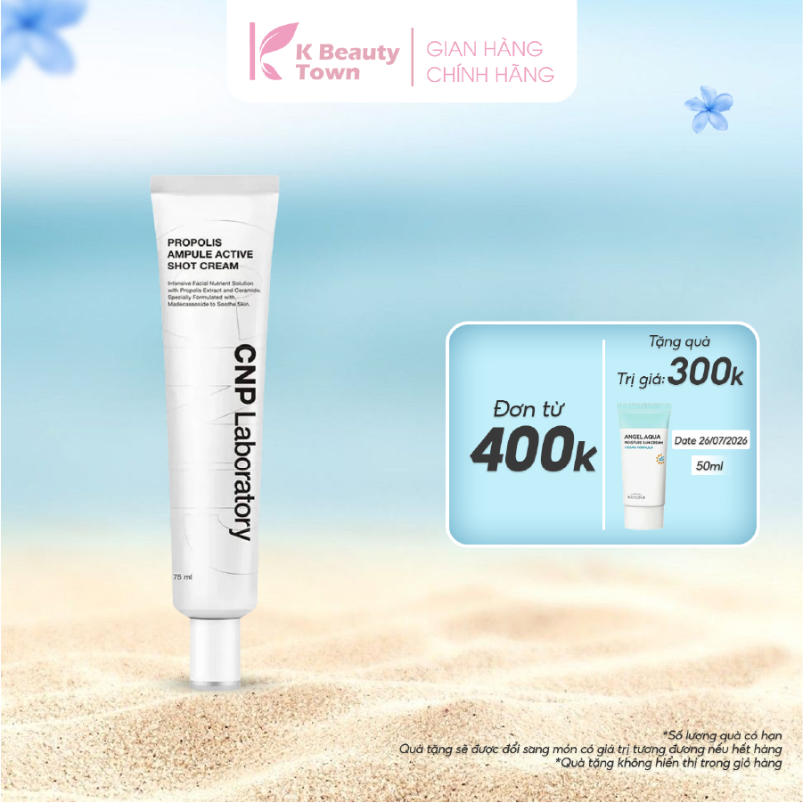 Kem dưỡng ẩm phục hồi và hỗ trợ tái tạo da chiết xuất keo ong CNP Propolis Active Cream