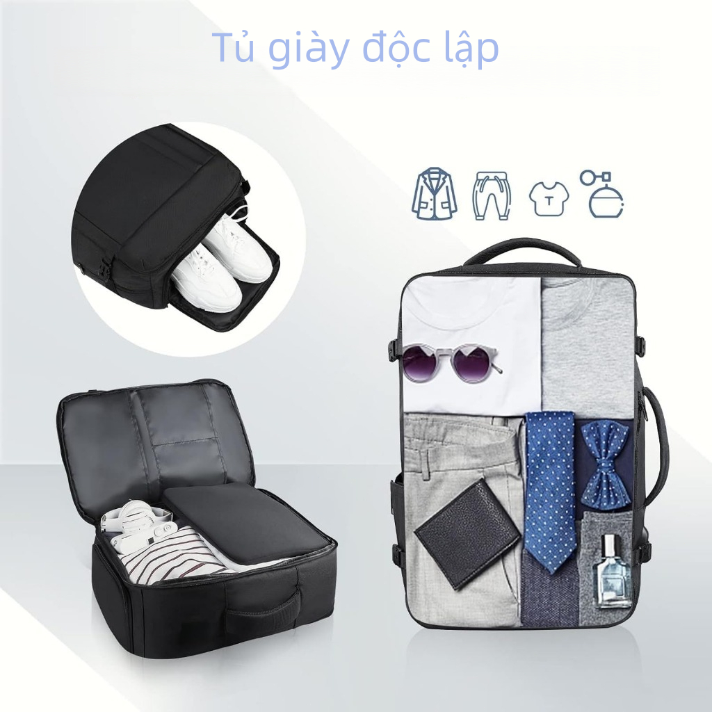 30/35L Balo Du Lịch Nam Nữ Cao Cấp Balo Ngăn Laptop 17 inch Ngăn Giày Riêng Chống Nước