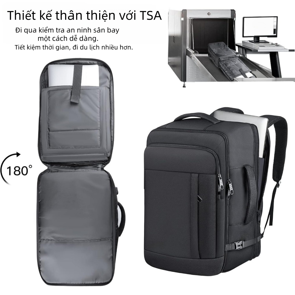 30/35L Balo Du Lịch Nam Nữ Cao Cấp Balo Ngăn Laptop 17 inch Ngăn Giày Riêng Chống Nước