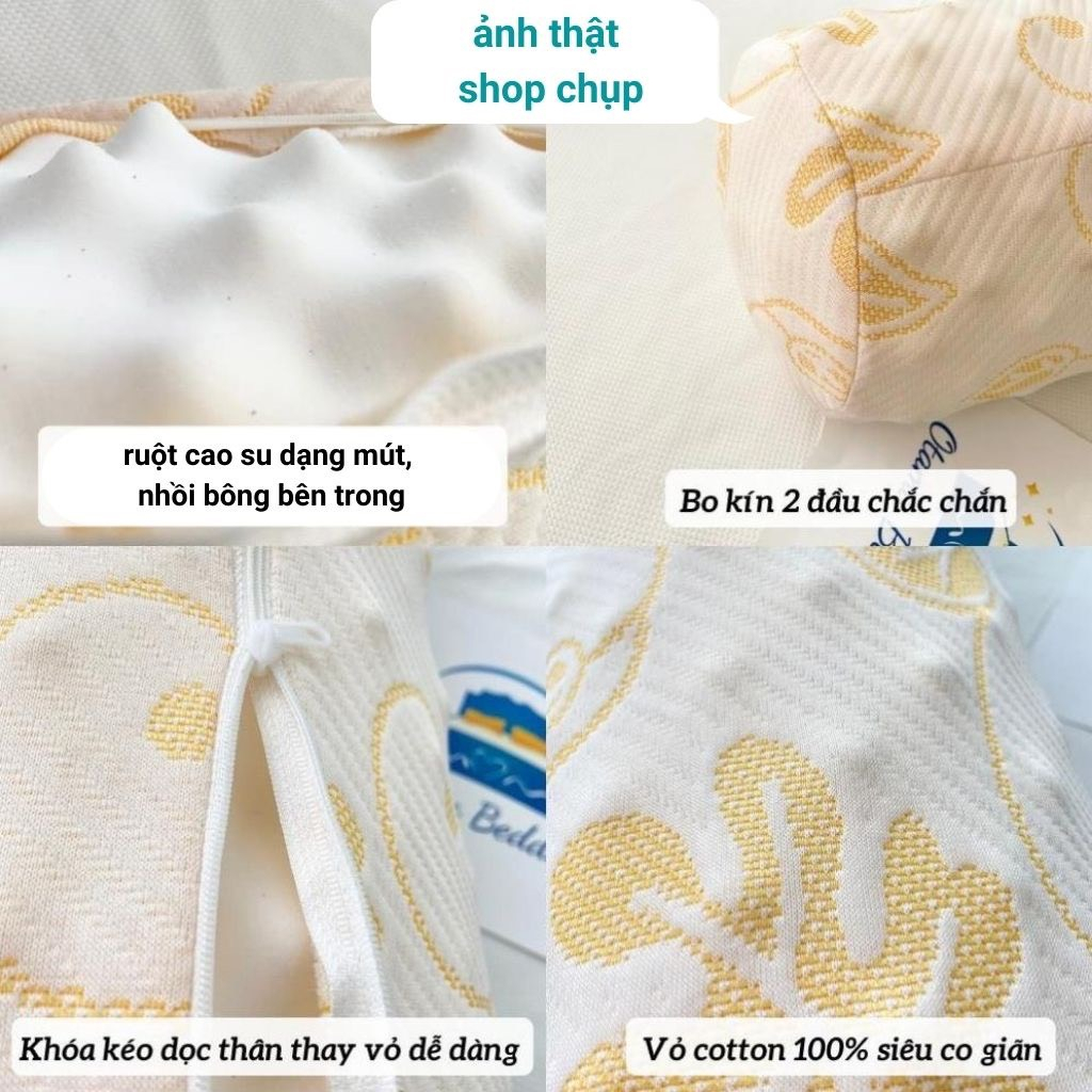 Gối Ôm Cao Su Non Zara Home Dạng Mút Xốp Dài 35x100cm Ruột Gối Ôm Cao Su Thiên Nhiên