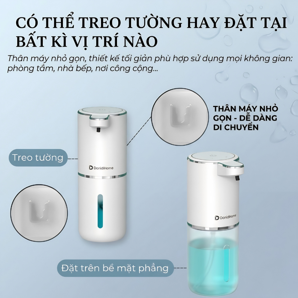 [Mới] Máy Xịt Nước Rửa Tay Tự Động 350ml Cảm Biến Thông Minh Pin Sạc 1200mAh Tạo Bọt Tiết Kiệm Dung Dịch