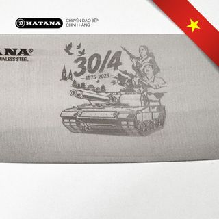 Dao thái đa năng KATANA Basic Nakiri - Phiên bản kỷ niệm 30/4 1975-2026 - KATA403 (165mm)