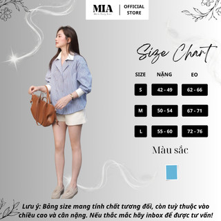 Set áo sơ mi kẻ sọc quần short MIA nữ Hàn Quốc thanh lịch trẻ trung mặc đi chơi đẹp S172