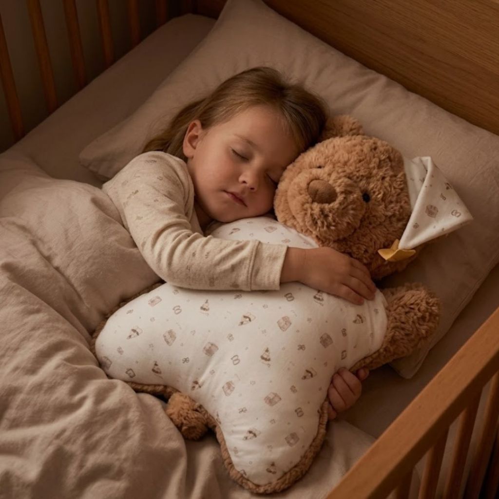 Gối Ôm Gấu Bông Hình Teddy Lông Xù Mềm Mại, Gối Tựa Lưng Văn Phòng Gấu Bông Vải Đàn Hổi,Thoáng Khí