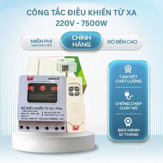Bộ Điều Khiển Từ Xa 220V 7500W HKS KL-2201 | Công Tắc Remote Máy Bơm Nước Công Suất Lớn Tầm Xa