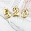 Hộp 10 Nến Số Tuổi Nhũ Vàng Khắc 3d, Trang Trí Bánh Sinh Nhật, Phụ Kiện Trang Trí Bánh Kem Hiện Đại DUHA 045