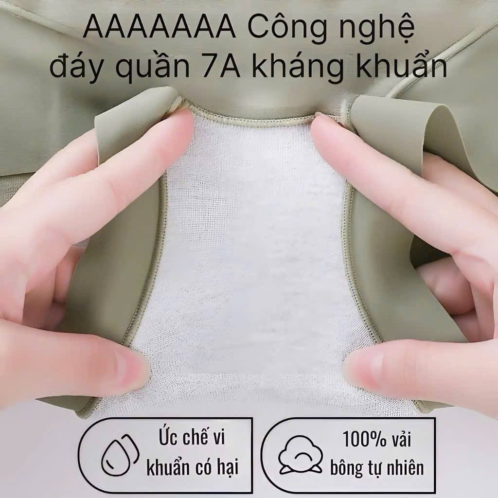 Quần lót cạp cao cotton viền su,in chữ siêu đẹp A20