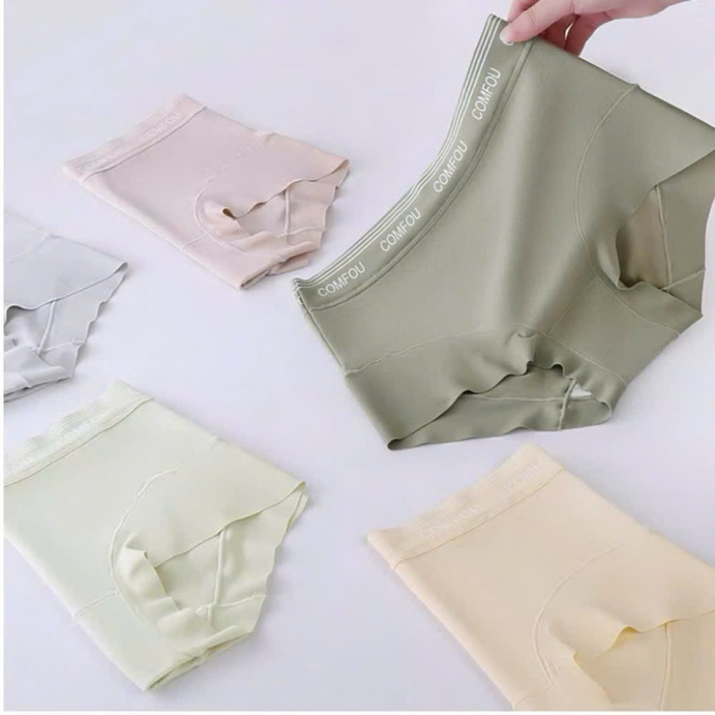 Quần lót cạp cao cotton viền su,in chữ siêu đẹp A20
