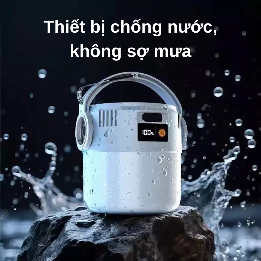 Đèn Tích Điện Năng Lượng Mặt Trời – Sạc Type-C, Chống Nước, Chiếu Sáng Ngoài Trời