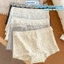 Quần Boxer Nữ Cotton Mềm Mại Phối Ren Quyến Rũ, Quần Bảo Hộ Mặc Váy Cạp Vừa Ôm Dáng Chống Lộ ZANABRA L5522