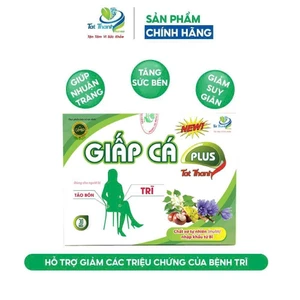 ✅Viên uống Giấp cá Tất Thành Plus New Pharma ngừa táo bón, trĩ hộp 30 viên