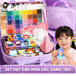 Bộ Hạt Ghép DIY Nhiều Màu – Đồ Chơi Xếp Hình Sáng Tạo Cho Bé, Set 24/48/72/96 Màu, Quà Tặng Sinh Nhật