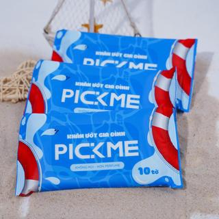 Thùng 40 gói khăn ướt  PickMe gói 10 tờ không mùi