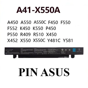 Pin Laptop Asus X450 Y581C Y481C R510L X450VC X550C K550 A41-X550A BH 12 Tháng