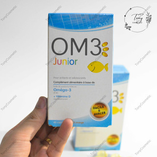 Omega 3 JUNIOR của Pháp, hộp 45 viên - Viên dầu cá hàm lượng cao giúp bổ não sáng mắt cho trẻ em