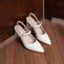 IKUNKA Giày Cao Gót Nữ Quai Hậu Sandal Bít Mũi Vuông Thanh Lịch Dễ Phối Đồ 5cm