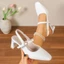 IKUNKA Giày Cao Gót Nữ Quai Hậu Sandal Bít Mũi Vuông Thanh Lịch Dễ Phối Đồ 5cm